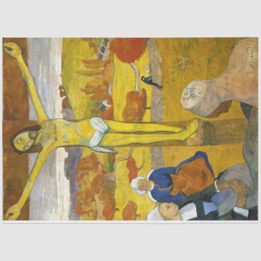 Papier Mousseline Le Christ Jaune, Gauguin (Recto)