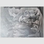 Papier Mousseline Le Corbeau de Gustave Dore Engraving (Recto)