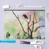 Papier Mousseline Le Corbeau solitaire (Artisanat)