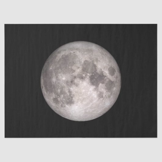 Papier Mousseline Le côté proche de la Lune (Paysage lunaire) (Recto)