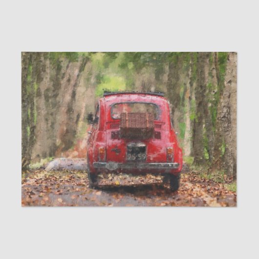 Papier Mousseline Le Country Car Ride (Recto)