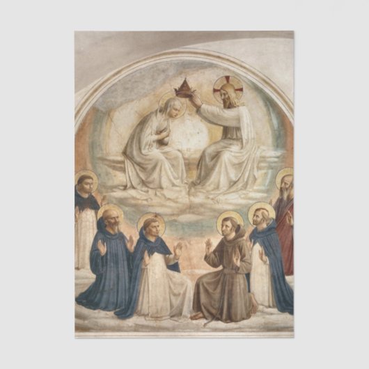 Papier Mousseline Le couronnement de la Vierge par Fra Angelico (Recto)