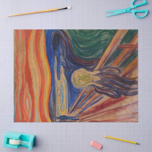 Papier Mousseline Le cri d'Edvard Munch (Artisanat)