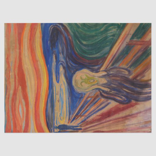 Papier Mousseline Le cri d'Edvard Munch (Recto)