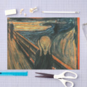 Papier Mousseline Le cri Edvard Munch Art Expressionniste Moderne (Artisanat)
