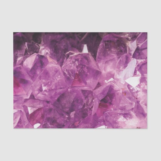 Papier Mousseline Le cristal de violet (Recto)