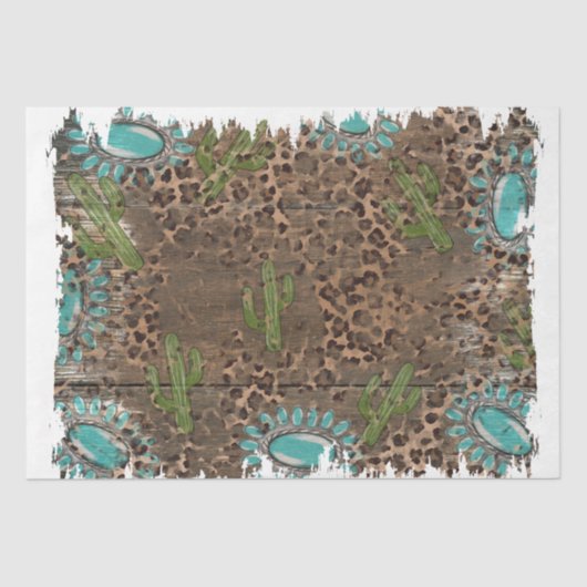 Papier Mousseline Le design de la série Western 10 (Recto)