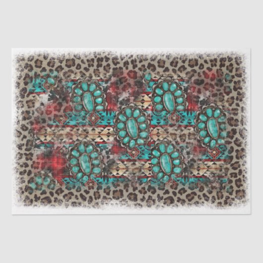 Papier Mousseline Le design de la série Western 24 (Recto)