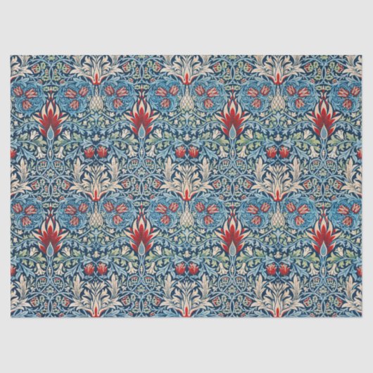 Papier Mousseline Le design Motif Snakehead de William Morris (Recto)