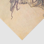 Papier Mousseline "Le dragon pris la reine" par Arthur Rackham (Détail)