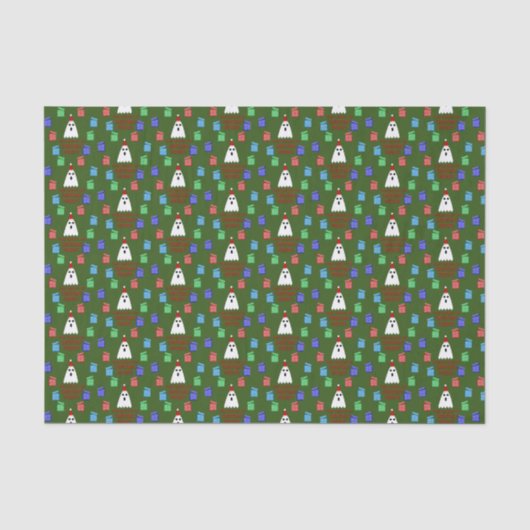 Papier Mousseline Le fantôme de Noël présente drôle (Recto)