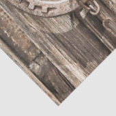 Papier Mousseline Le fer à cheval rustique sur le bois de la grange (Détail)