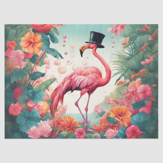 Papier Mousseline Le Flamant rose d'After Party (Recto)