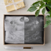 Papier Mousseline Le fluide acrylique de rayures blanches de marbre (Cadeau)