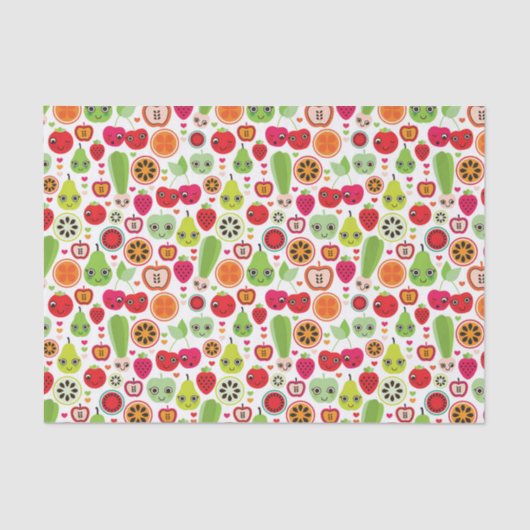 Papier Mousseline le fruit badine la pomme d'illustration (Recto)