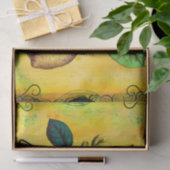 Papier Mousseline Le fruit de citron fleurit le cru de feuille (Cadeau)