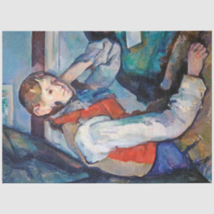 Papier Mousseline Le Garçon de la Veste Rouge, Cezanne