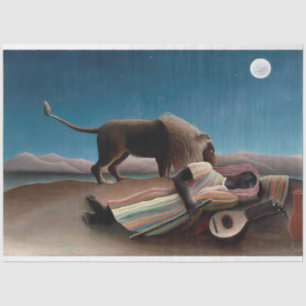 Papier Mousseline Le Gitan endormi, Henri Rousseau