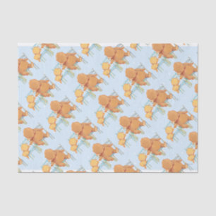 Papier Mousseline Le grand ours Brown aide peu ours jaune
