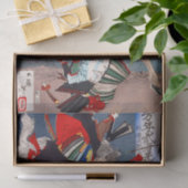 Papier Mousseline Le guerrier de Samurai combat sur un cheval, Yoshi (Cadeau)