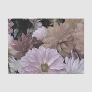 Papier Mousseline Le jardin abstrait floral de dahlia fleurit le