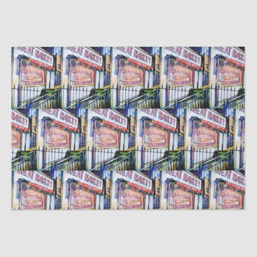 Papier Mousseline Le jardin de la sagesse de l'East Village (Recto)