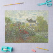 Papier Mousseline Le jardin de l'artiste à Argenteuil par Monet (Artisanat)
