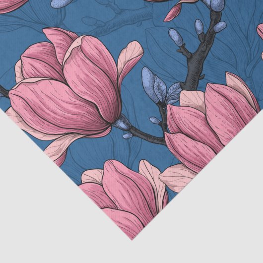 Papier Mousseline Le jardin de Magnolia (Détail)