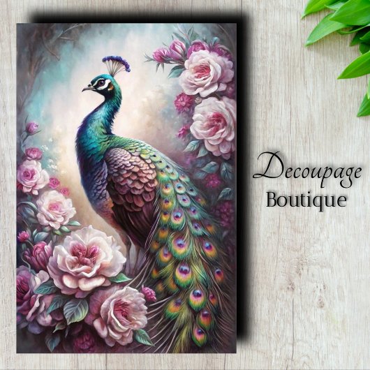 Papier Mousseline Le Jardin Découpe de Paon