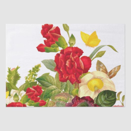 Papier Mousseline Le jardin des papillons (Recto)