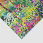 Papier Mousseline Le jardin d'Iris à Giverny par Claude Monet    (Détail)