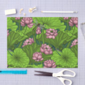 Papier Mousseline Le jardin du Lotus (Artisanat)