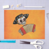 Papier Mousseline Le jour du mariachi mort d'EL de squelette (Artisanat)
