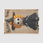 Papier Mousseline Le journal Casquette Halloween de la sorcière Vood (Recto)