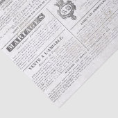 Papier Mousseline Le journal français annonce le découpage du mariag (Détail)