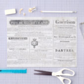 Papier Mousseline Le journal français annonce le découpage du mariag (Artisanat)