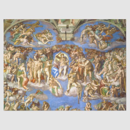 Papier Mousseline Le jugement Dernier, Chapelle Sixtine par Michel-A (Recto)