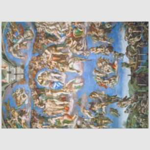 Papier Mousseline Le jugement Dernier, Michel-Ange, 1536-1541