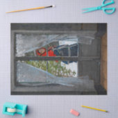 Papier Mousseline Le Kerchief rouge, Madame Monet par Claude Monet (Artisanat)