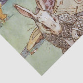 Papier Mousseline "Le lapin blanc" par Alice B Woodward (Détail)