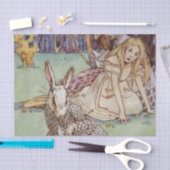 Papier Mousseline "Le lapin blanc" par Alice B Woodward (Artisanat)