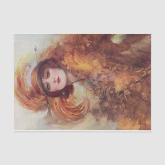 Papier Mousseline Le leurre des yeux verts par William Barribal (Recto)