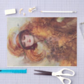 Papier Mousseline Le leurre des yeux verts par William Barribal (Artisanat)