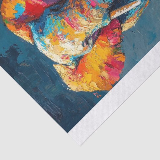 Papier Mousseline Le Lyfe Eléphant5 (Détail)