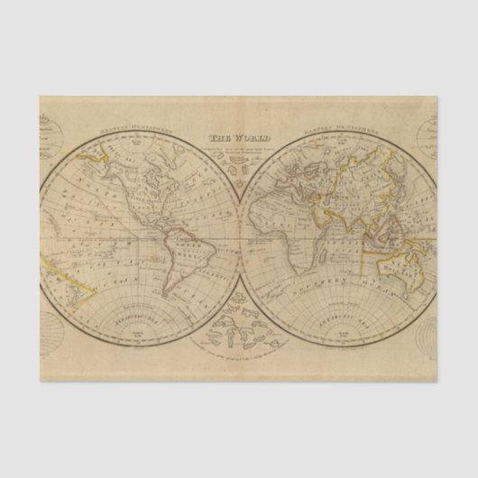 Papier Mousseline Le monde 3 (Recto)