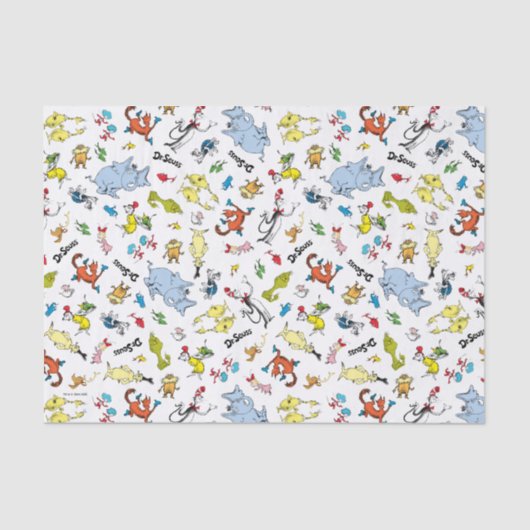 Papier Mousseline Le monde du Dr Seuss Motif (Recto)
