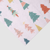 Papier Mousseline Le Motif moderne branché de Noël rose (Détail)