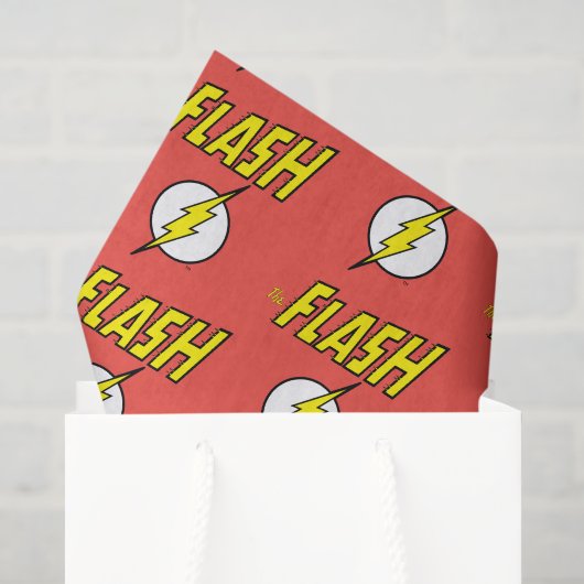 Papier Mousseline Le nom Flash et logo d'éclair (Sac cadeau)