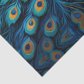 Papier Mousseline Le paon dans les bois (Détail)