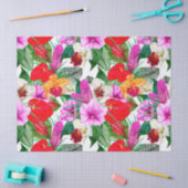 Papier Mousseline Le paradis côtier fleurit (Artisanat)